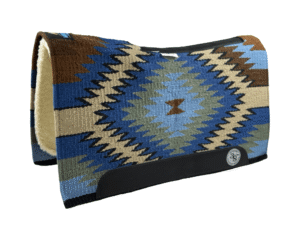 The Alltimate Show Pad – 32x36x5/8 – Element 100% Virgin Wool Base + Wool Fleece – Blanket top “Tonali 016” Roper/Cutter size