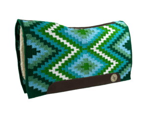 The Alltimate Show Pad – 32x36x5/8 – Element 100% Virgin Wool Base + Wool Fleece – Blanket top “Tonali 027” Roper/Cutter size