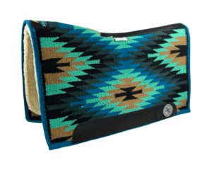 The Alltimate Show Pad – 32x36x5/8 – Element 100% Virgin Wool Base + Wool Fleece – Blanket top “Tonali 022” Roper/Cutter size