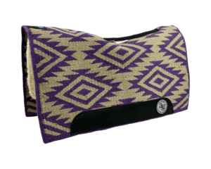 The Alltimate Show Pad – 28x32x5/8 – Element 100% Virgin Wool Base + Wool Fleece – Blanket top “Tonali 014” – SHORT size