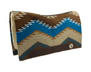 The Alltimate Show Pad – 32x36x5/8 – Element 100% Virgin Wool Base + Wool Fleece – Blanket top “Tonali 005” Roper/Cutter size