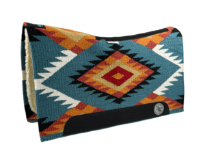 The Alltimate Show Pad – 32x36x5/8 – Element 100% Virgin Wool Base + Wool Fleece – Blanket top “Tonali 020” Roper/Cutter size