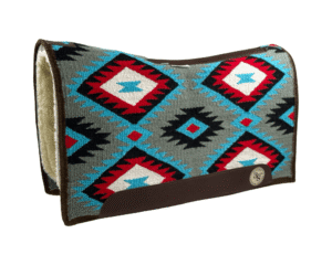 The Alltimate Show Pad – 32x36x5/8 – Element 100% Virgin Wool Base + Wool Fleece – Blanket top “Tonali 001” Roper/Cutter size