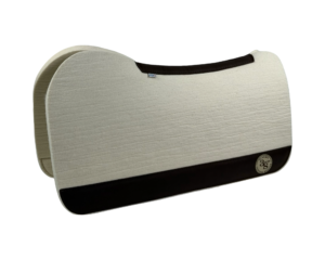 Evolution Pad – 30x30x7/8″ Absolute Wool – Cloud Plain Jane - Brown Wear Leather