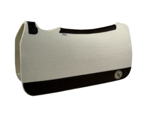 Tradition *HP* Pad – 30x30x1/2″ Absolute Wool – Cloud Plain Jane - Brown Wear Leather