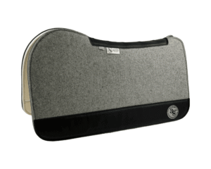 Evolution Pad – 30x30x3/4″ Fusion Felt REBOUND – Dove Plain Jane – Black wear leather
