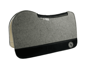 Evolution Pad – 28x30x3/4″ Fusion Felt REBOUND – Dove Plain Jane – Black wear leather