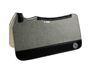 Tradition *HP* Pad – 30x30x3/4″ Fusion Felt REBOUND – Dove Plain Jane – Black wear leather