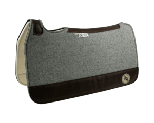 Tradition *HP* Pad – 28x30x3/4″ Fusion Felt REBOUND – Dove Plain Jane – Brown wear leather