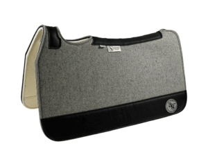 Tradition *HP* Pad – 28x30x3/4″ Fusion Felt REBOUND – Dove Plain Jane – Black wear leather