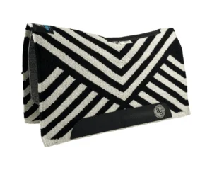 The Alltimate Show Pad – 28x32x5/8 – Element 100% Virgin Wool Base – Blanket top “Lines of the Land 010”