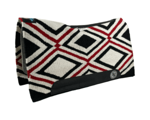 The Alltimate Show Pad – 30x34x5/8 – Element 100% Virgin Wool Base – Blanket top “Lines of the Land 012”