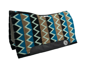 The Alltimate Show Pad – 30x34x5/8 – Element 100% Virgin Wool Base – Blanket top “Lines of the Land 003”
