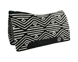 The Alltimate Show Pad – 30x34x5/8 – Element 100% Virgin Wool Base – Blanket top “Lines of the Land 004”