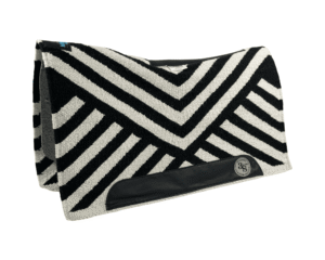 The Alltimate Show Pad – 30x34x5/8 – Element 100% Virgin Wool Base – Blanket top “Lines of the Land 010”