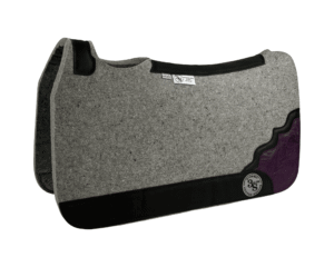 Tradition *HP* Pad – 28x30x5/8″ Element Wool – Dove - Shadow Corners #A8/29 - Black Wear Leather