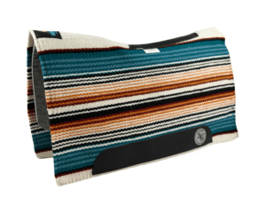 The Alltimate Show Pad – 28x32x5/8 – Element 100% Virgin Wool Base – Blanket top “Lines of the Land 029” SHORT size