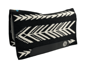 The Alltimate Show Pad – 28x32x5/8 – Element 100% Virgin Wool Base – Blanket top “Lines of the Land 019” SHORT size