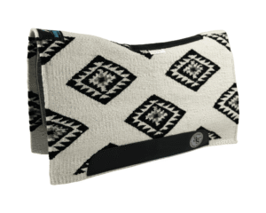 The Alltimate Show Pad – 28x32x5/8 – Element 100% Virgin Wool Base – Blanket top “Lines of the Land 026” SHORT size