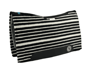 The Alltimate Show Pad – 28x32x5/8 – Element 100% Virgin Wool Base – Blanket top “Lines of the Land 030” SHORT size
