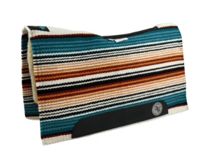 The Alltimate Show Pad – 30x34x5/8 – Element 100% Virgin Wool Base + Wool Fleece – Blanket top “Lines of the Land 029”