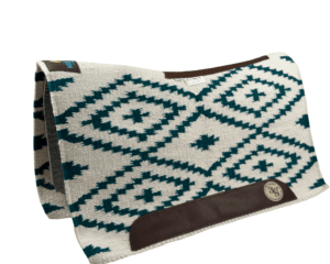The Alltimate Show Pad – 30x34x5/8 – Element 100% Virgin Wool Base – Blanket top “Lines of the Land 018”