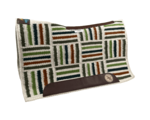The Alltimate Show Pad – 30x34x5/8 – Element 100% Virgin Wool Base – Blanket top “Lines of the Land 027”