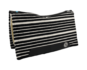 The Alltimate Show Pad – 30x34x5/8 – Element 100% Virgin Wool Base + Wool Fleece – Blanket top “Lines of the Land 030”